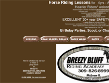 Tablet Screenshot of breezybluffridingacademy.com